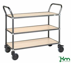 Eleganter Servierwagen mit beschichteten Bden