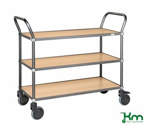 Eleganter Servierwagen mit beschichteten Bden