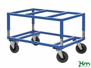 Palettenwagen geeignet f�r gro�e Paletten, gebremst