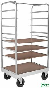 Multi-Etagenwagen mit Bremse