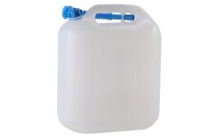 Wasserkanister ECO mit Auslaufrohr, 22 Liter, natur