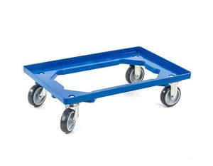 Transportroller EuroRoll f�r Eurobeh�lter, blau