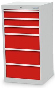 Bedrunka+Hirth Schubladenschrank T500 6 Schubladen B/T/H 530x500x1019 mm