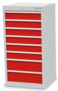 Bedrunka+Hirth Schubladenschrank T500 8 Schubladen B/T/H 530x500x1019 mm