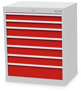 Bedrunka+Hirth Schubladenschrank T500 7 Schubladen B/T/H 680x500x819 mm