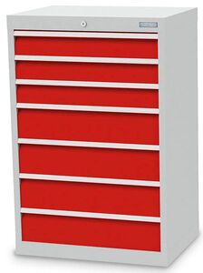 Bedrunka+Hirth Schubladenschrank T500 7 Schubladen B/T/H 680x500x1019 mm