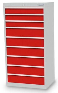 Bedrunka+Hirth Schubladenschrank T500 9 Schubladen B/T/H 680x500x1319 mm