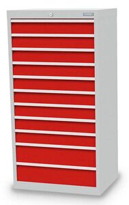 Bedrunka+Hirth Schubladenschrank T500 11 Schubladen B/T/H 680x500x1319 mm