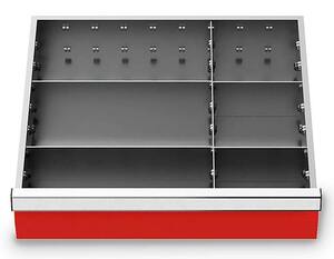 Schubladeneinsatz Metalleinteilung 450x400 mm BLH 100 mm