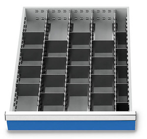 Schubladeneinsatz Metalleinteilung 450x600 mm BLH 50 mm