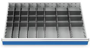 Schubladeneinsatz Metalleinteilung 900x600 mm BLH 75 mm