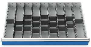 Schubladeneinsatz Metalleinteilung 900x600 mm BLH 100 mm