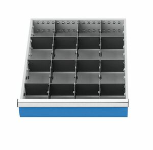 Schubladeneinsatz Metalleinteilung 450x525 mm BLH 100 mm