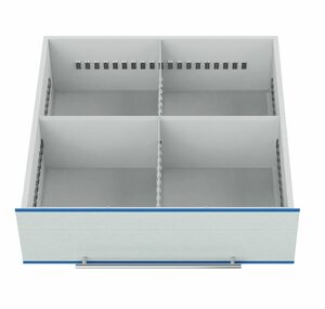 Schubladeneinsatz Metalleinteilung TSM-Schrank 600x600 mm