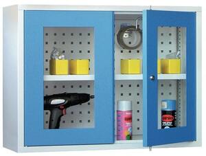 Wandh�ngeschrank mit Sichtfenstert�ren B/T/H 800x300x600 mm