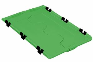Klappdeckel F400 Top HL, gr�n, f�r Transportbeh�lter