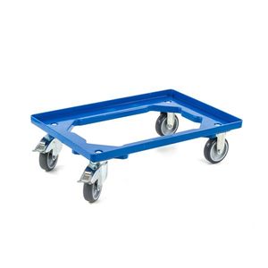 Transportroller EuroRoll f�r Eurobeh�lter, blau