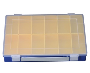 Sortimentskasten PP-Premium, 12 Einsatzboxen, blau, 6 Stk.