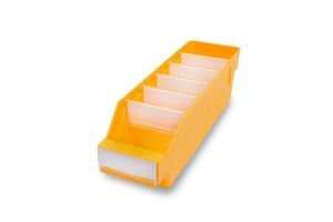 Lagerk�sten | Regalbox T/B/H 300x90x95 mm, gelb, 40 St�ck