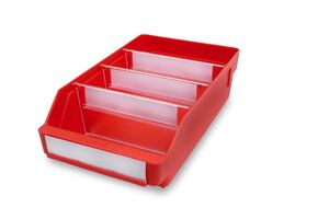 Lagerk�sten | Regalbox T/B/H 300x180x95 mm, rot, 20 St�ck
