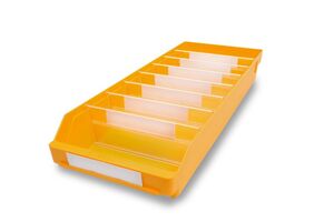 Lagerk�sten | Regalbox T/B/H 600x240x95 mm, gelb, 15 St�ck