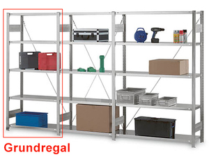 Fachbodenregal 5 Fachb�den B/T/H 1000x500x2000 mm