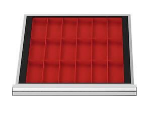 Schubladeneinsatz Kleinteileksten 500x450 mm BLH 100 mm