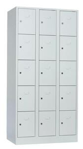 Schliefachschrank, 3 Abteile, 15 Fcher, Abteilbreite 300 mm