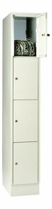 Schlie�fachschrank, 1 Abteil, 4 F�cher, Abteilbreite 300 mm
