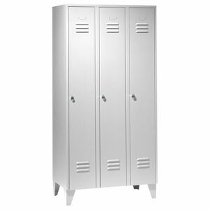 Garderobenschrank 3 Abteile, Abteilbreite 400 mm