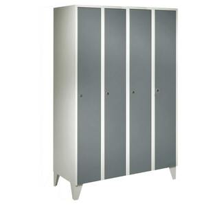 Garderobenschrank 4 Abteile, Abteilbreite 300 mm