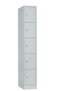Schlie�fachschrank, 1 Abteil, 5 F�cher, Abteilbreite 300 mm
