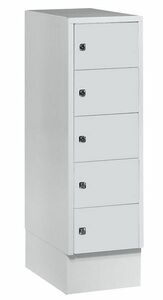 Schliefachschrank, 1 Abteil, 5 Fcher, Abteilbreite 300 mm