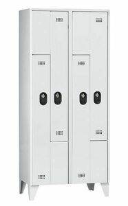 Z-Garderobenschrank, 4 Abteile, Abteilbreite 200/400 mm