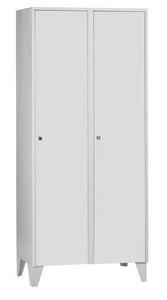 Garderobenschrank 2 Abteile, Abteilbreite 400 mm