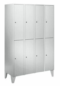 Garderobenschrank 4 Abteile, 8 Fcher, Abteilbreite 400 mm
