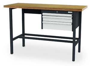 Arbeitstisch 3 x Schublade BxTxH 1500x600x960 mm