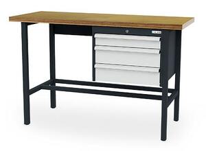 Arbeitstisch 3 x Schublade BxTxH 1500x600x960 mm