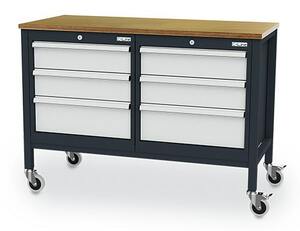 Mobile Werkbank 6 x Schublade 1300x600x960 mm