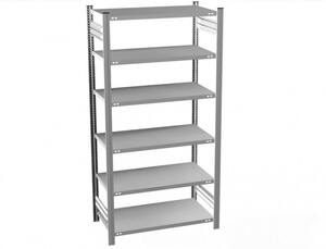 Fachbodenregal 6 Ebenen H/B/T 2500x810x335-835 mm