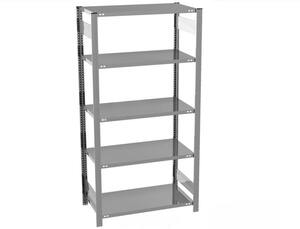 Fachbodenregal 5 Ebenen H/B/T 2000x810x335-835 mm