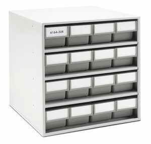 Kennoset Schubladenmagazin 16 Schubladen B/T/H 400x400x395 mm, grau