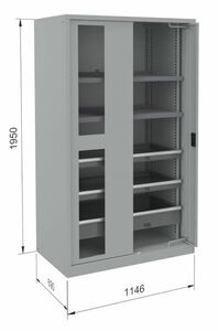 Werkzeugschrank B/H/T 1146x1950x690 mm