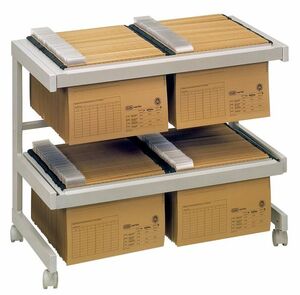 Mobiler Mehrzweckwagen mit 2 Hngeregisterrahmen 