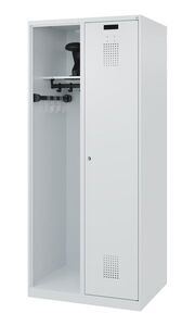 C+P Feuerwehrspind Evolo, Modell Kombi, 2 Abteile f�r 1 Person, Abteilbreite 800 mm, Lichtgrau