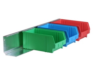 Metall-Wandschiene, glanzverzinkt f�r Sichtbox PS, Gr. 4