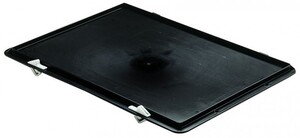 Verschlussdeckel f�r Stapelbeh�lter TK/D 400, 1 St�ck, schwarz
