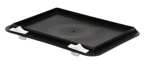 Verschlussdeckel f�r Stapelbeh�lter TK/D 200, 8 St�ck, schwarz