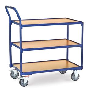 Fetra Tischwagen, 3 Etagen, Tragkraft 300 kg, 850x500 mm