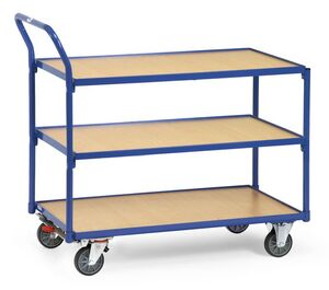 Fetra Tischwagen, 3 Etagen, Tragkraft 300 kg, 1000x600 mm